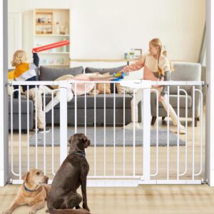 White Pressure Mounted Safety Gate