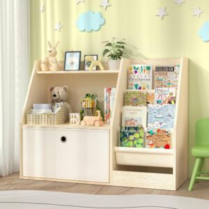 Natural Sling Toddler Bookshelf Organizer