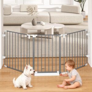 Gray Hardware Mounted Adjustable Safety Gate