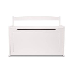 White Wooden Kids Toy Storage Chest