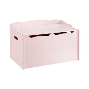 Pink Wooden Kids Toy Storage Chest